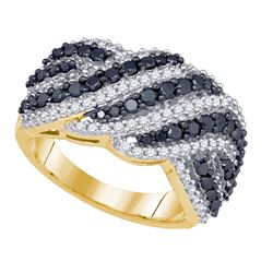 1.50CT Diamond Anniversary 10KT Ring Yellow Gold