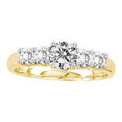 1.0CT Diamond Bridal 14KT Ring Yellow Gold