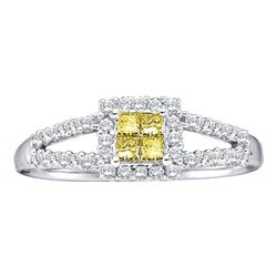 0.35CT Diamond Invisible 14KT Ring White Gold