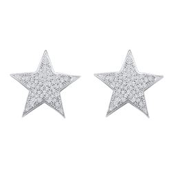 0.25CT Diamond Star 10KT Earrings White Gold