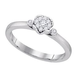 0.10CT Diamond Bridal 10KT Ring White Gold