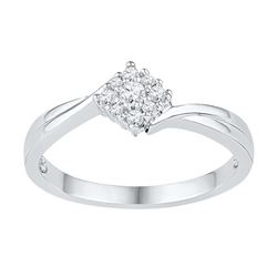 0.20CT Diamond Anniversary 10KT Ring White Gold