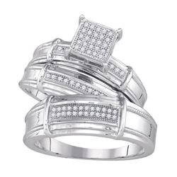0.20CT Diamond Trio Set 10KT Ring White Gold