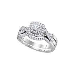 0.50CT Diamond Bridal 14KT Ring White Gold