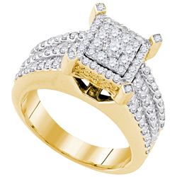 1.50CT Diamond Anniversary 10KT Ring Yellow Gold