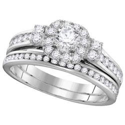 0.85CT Diamond Bridal 14KT Ring White Gold