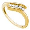 Image 1 : 0.20CT Diamond Anniversary 10KT Ring Yellow Gold