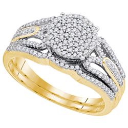 0.35CT Diamond Bridal 10KT Ring Yellow Gold