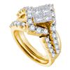 Image 1 : 2.0CT Diamond Invisible 14KT Ring Yellow Gold
