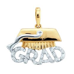 0.12CT Diamond Grad 10KT Pendant Yellow Gold