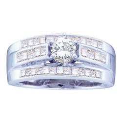1.0CT Diamond Bridal 14KT Ring White Gold