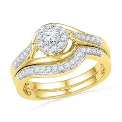 0.50CT Diamond Bridal 10KT Ring Yellow Gold
