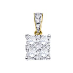 0.50CT Diamond Larissa 18KT Pendant Yellow Gold