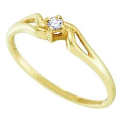 0.01CT Diamond Promise 10KT Ring Yellow Gold