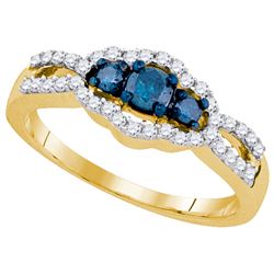 0.50CT Diamond Anniversary 10KT Ring Yellow Gold