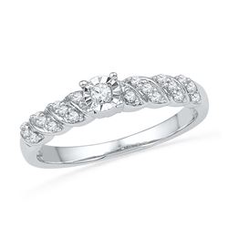 0.20CT Diamond Bridal 10KT Ring White Gold