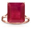 Image 1 : 7.5 ctw Ruby Ring Jewelry 14KT Rose Gold