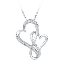0.10CT Diamond Anniversary 10KT Pendant White Gold