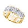 Image 1 : 0.50CT Diamond Micro-Pave 10KT Ring Yellow Gold