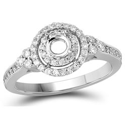 0.35CT Diamond Semi-Mount 10KT Ring White Gold