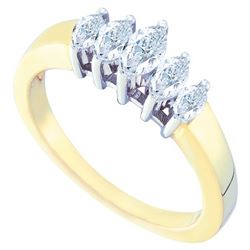 0.50CT Diamond Bridal 10KT Ring Yellow Gold