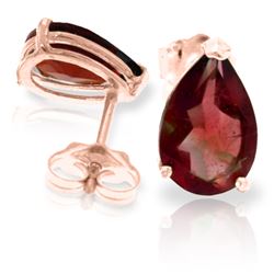 3.15 ctw Garnet Earrings Jewelry 14KT Rose Gold