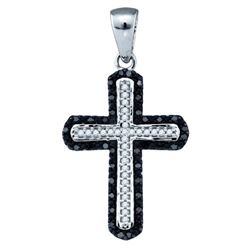 0.20CT Diamond Cross 10KT Pendant White Gold