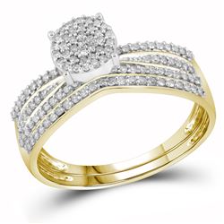 0.35CT Diamond Bridal 10KT Ring Yellow Gold