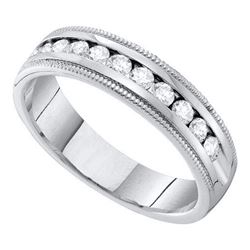 0.25CT Diamond Machine-Set 14KT Ring White Gold