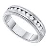 Image 1 : 0.25CT Diamond Machine-Set 14KT Ring White Gold