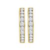 Image 1 : 1.30CT Diamond Anniversary 14KT Earrings Yellow Gold