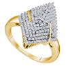 Image 1 : 0.50CT Diamond Micro-Pave 10KT Ring Yellow Gold