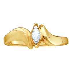 0.05CT Diamond Bridal 10KT Ring Yellow Gold