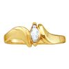 Image 1 : 0.05CT Diamond Bridal 10KT Ring Yellow Gold