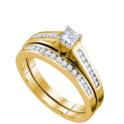 0.50CT Diamond Bridal 10KT Ring Yellow Gold