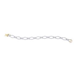 2.35CT Diamond Anniversary 14KT Bracelet Yellow Gold