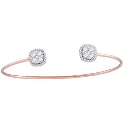 1.0CT Diamond Anniversary 18KT Bangle Yellow Gold