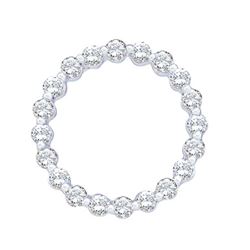 0.25CT Diamond Circle 10KT Pendant White Gold