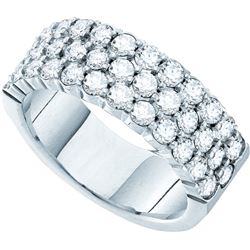 3.0CT Diamond Anniversary 14KT Ring White Gold
