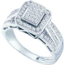 0.25CT Diamond Micro-Pave 10KT Ring White Gold
