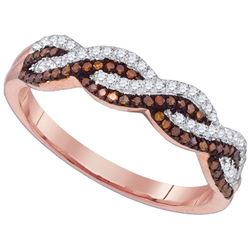 0.25CT Diamond Micro-Pave 10KT Ring Rose Gold