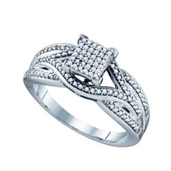 0.33CT Diamond Micro-Pave 10KT Ring White Gold