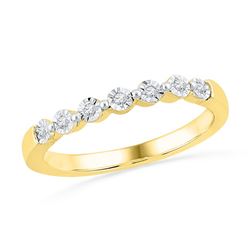 0.10CT Diamond Anniversary 10KT Ring Yellow Gold