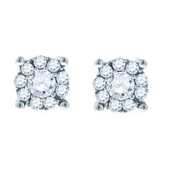 1.50CT Diamond Anniversary 14KT Earrings White Gold