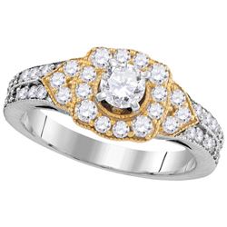 1.0CT Diamond Bridal 14KT Ring White Gold