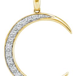 0.15CT Diamond Anniversary 14KT Pendant Yellow Gold