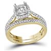 Image 1 : 0.35CT Diamond Semi-Mount 14KT Ring Yellow Gold