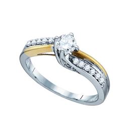 0.50CT Diamond Bridal 14KT Ring White Gold
