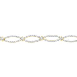 1.50CT Diamond Anniversary 10KT Bracelet Yellow Gold