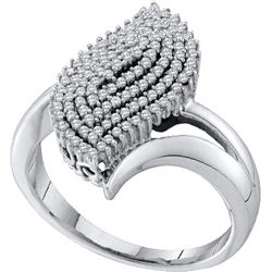0.35CT Diamond Micro-Pave 10KT Ring White Gold
